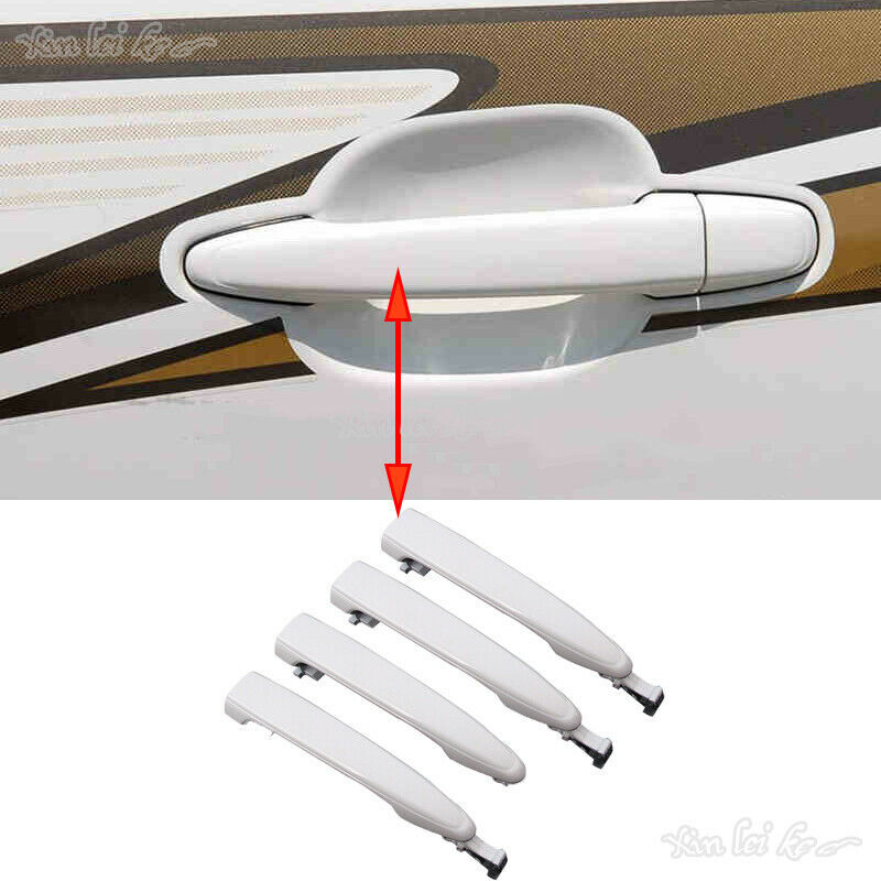 Pearl White Car Door External Handle replace Repair for Toyota Prado 2003-2009