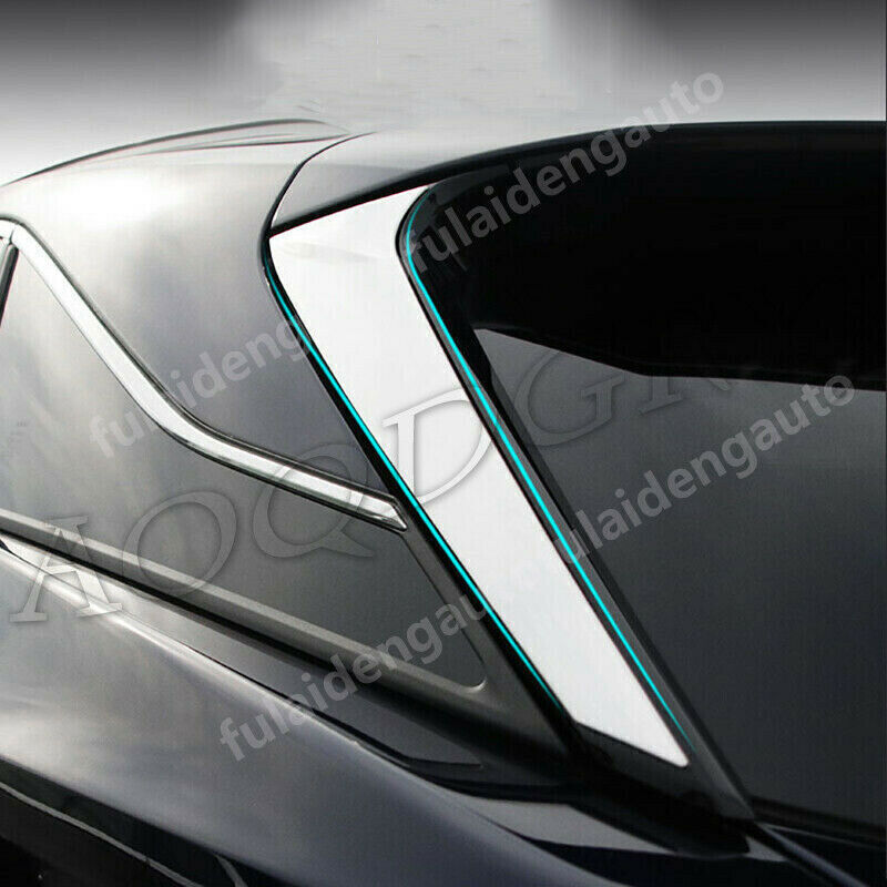 for Lexus RX350 450H 2016-2022 Chrome Rear Trunk Side Pillar Cover Spoiler Trim