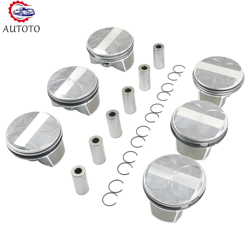 6PCS Pistons Rings Set A2720301018 A2720304017 for Mercedes-Benz W204 W211 R171