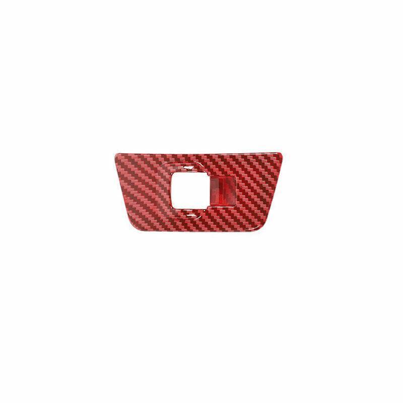 Red Carbon Fiber Internal Sunroof Switch Cover Trim for Ford F150 F-150 15-20 B