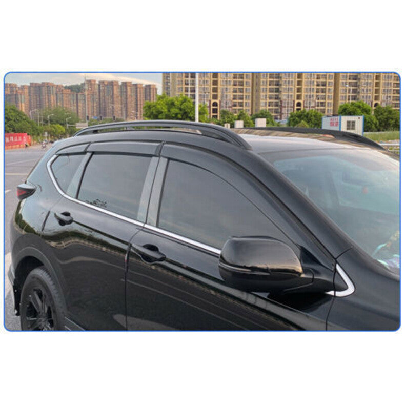 for Honda CR-V 2017-2022 Black Window Visor Vent Rain Guard Deflectors cover 6x