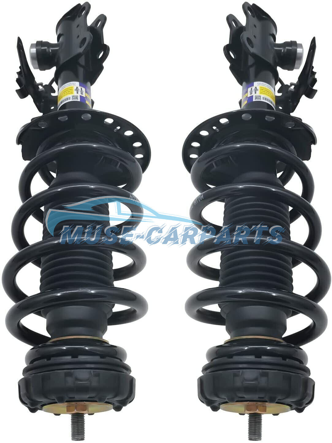 Pair Front Shock Absorber Strut Assys For 2010-2016 for Cadillac SRX w/ Electric