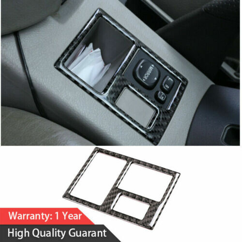 Carbon Fiber Rearview Mirror Button Frame Cover Trim for Toyota RAV4 2006-2013