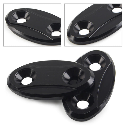 Rearview Mirror Block Off Base Plates Cover for BMW S1000RR 2009-2018 Black 2pcs