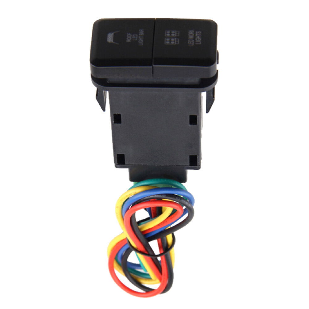LED Light Bar Switch Green Blue Light Color for Toyota Prado Hilux Landcruiser
