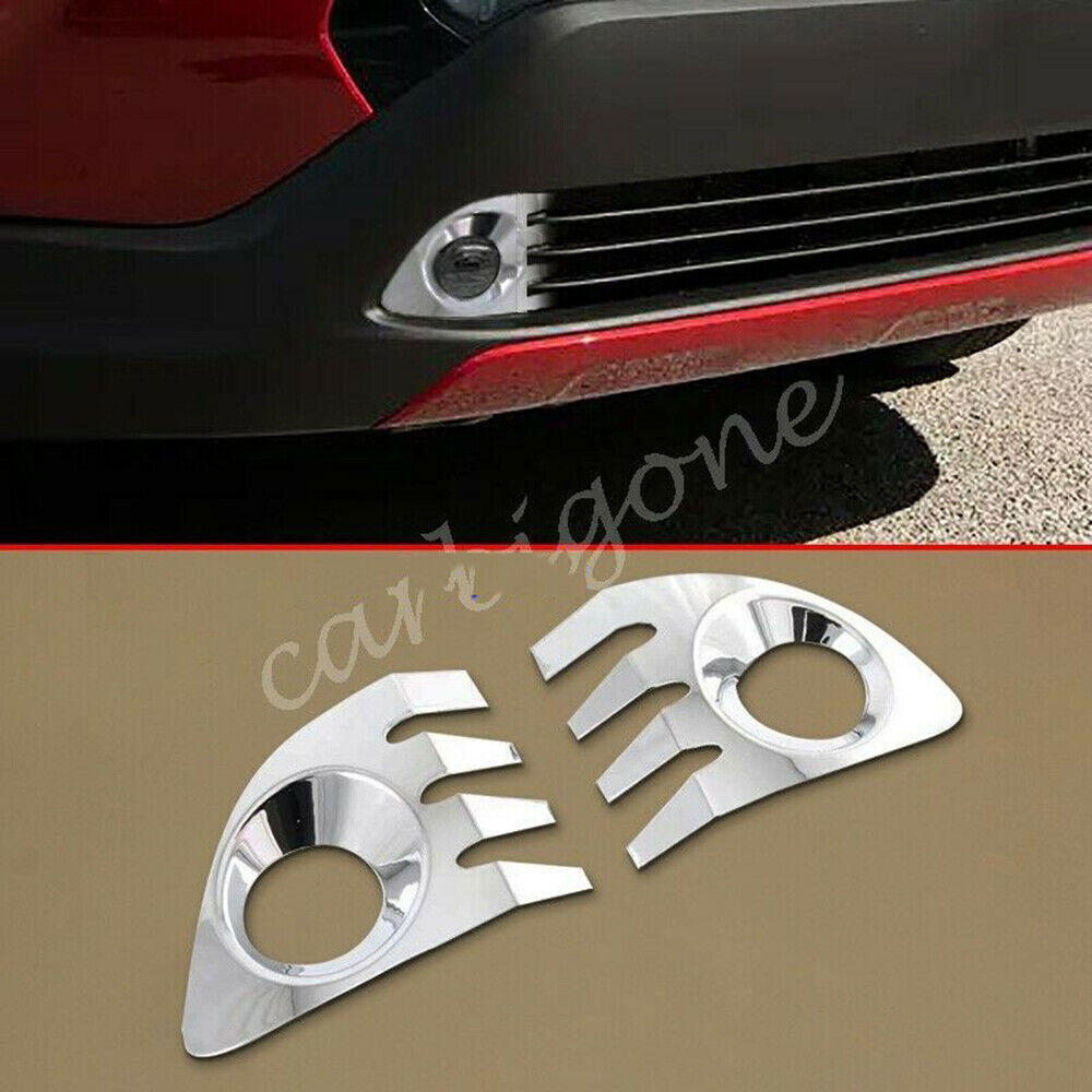 2P Chrome Car Front Fog Light Lamp Cover Trim for Toyota for Corolla Cross 2020-2023