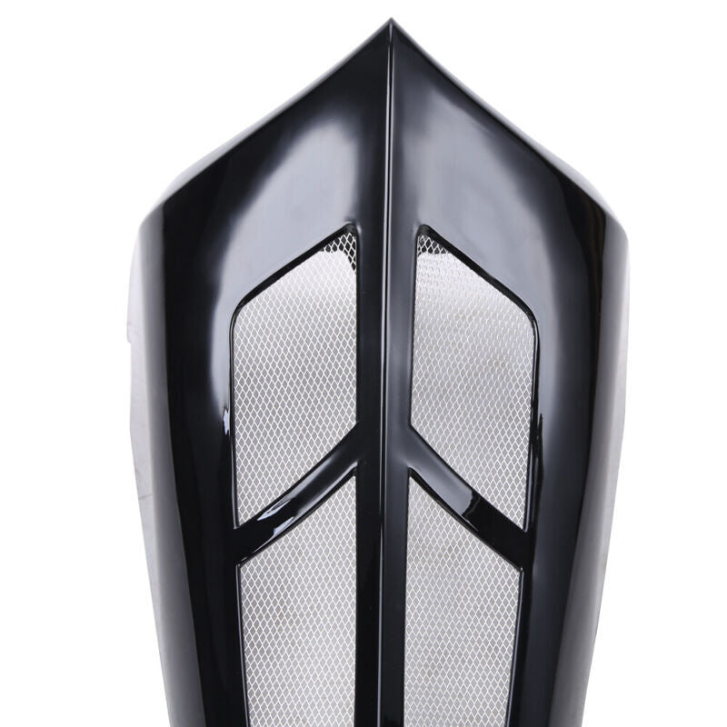 Black Stretched Tall Chin Spoiler Scoop for Harley Touring Road Street Glide