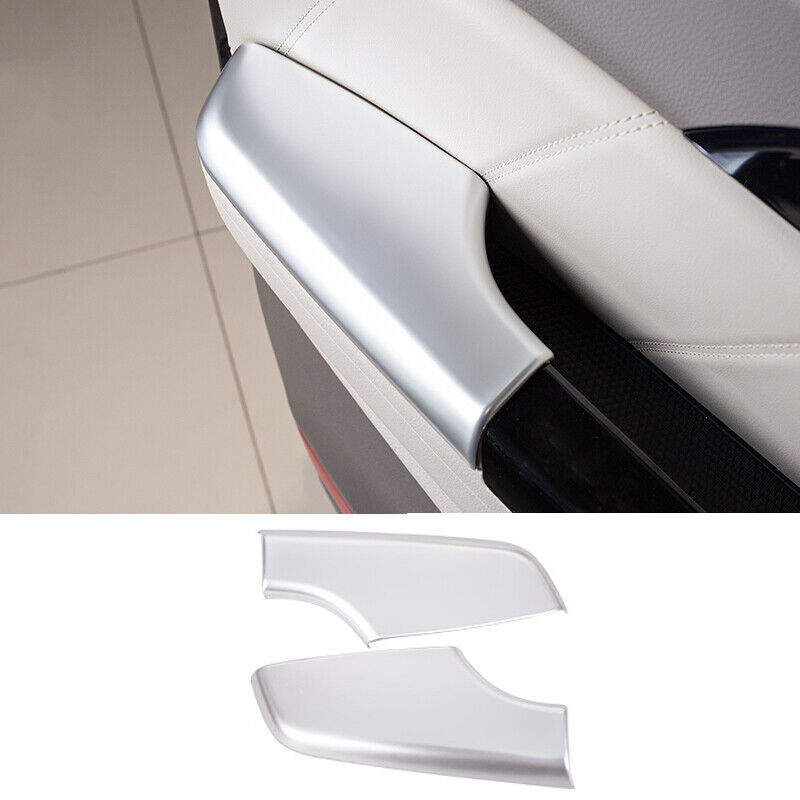 2for Kia Carnival 2022-2023 Matte Silver Interior Door Armrest Panel Trim Cover