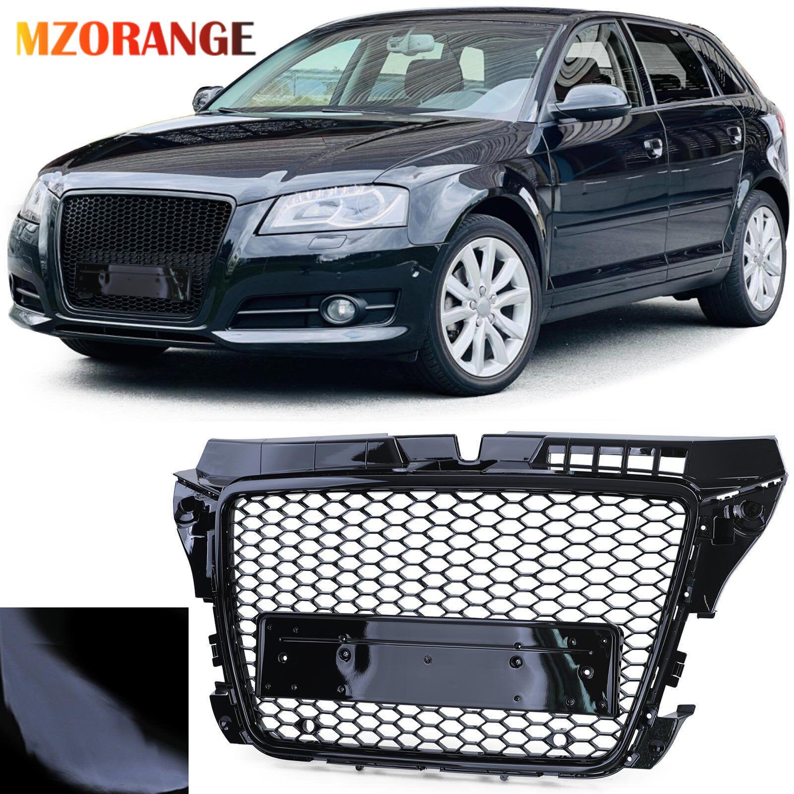 F¨¹r for Audi A3 S3 RS3 8P 2008-2012 K¨¹hlergrill Frontgrills Gl?nz Schwarz 8P0853651