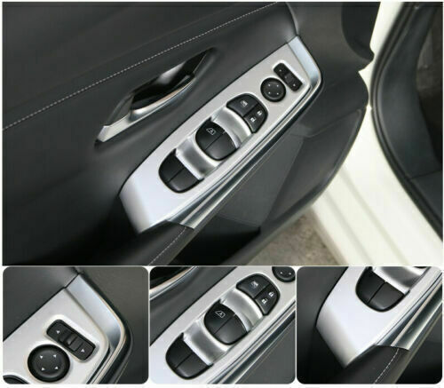 for Nissan Sentra 2020-2022 ABS Silver Window Lift Switch Regulater Panel Trim