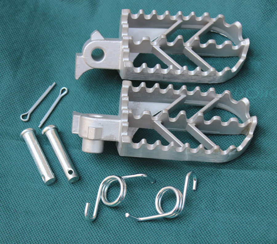 Stainless Steel Foot Pegs Rests Pedals for Yamaha PW50 PW80 TW200 Pit Dirt Bikes
