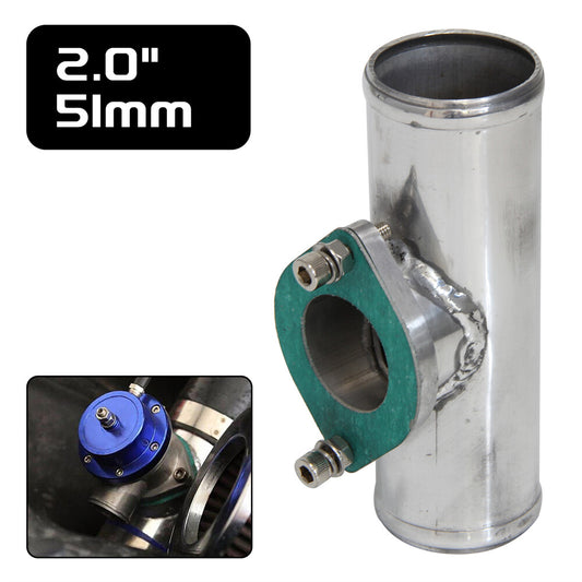 51mm 2 Aluminum TYPE-S/RS/RZ Turbo Blow Off Valve BOV Flange Adapter Pipe