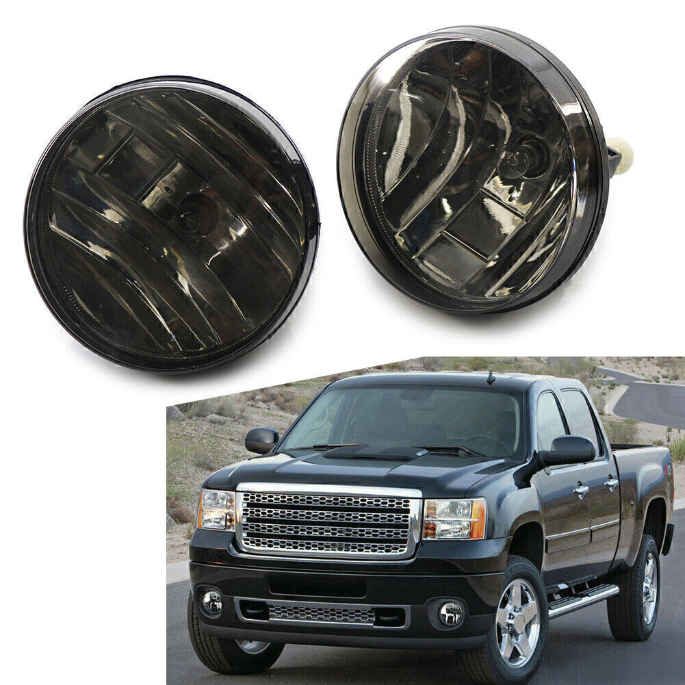 2x Front Bumper Fog Lamp Light Fit 2007-2013 2009 2011 for GMC for Sierra 1500 2500 HD