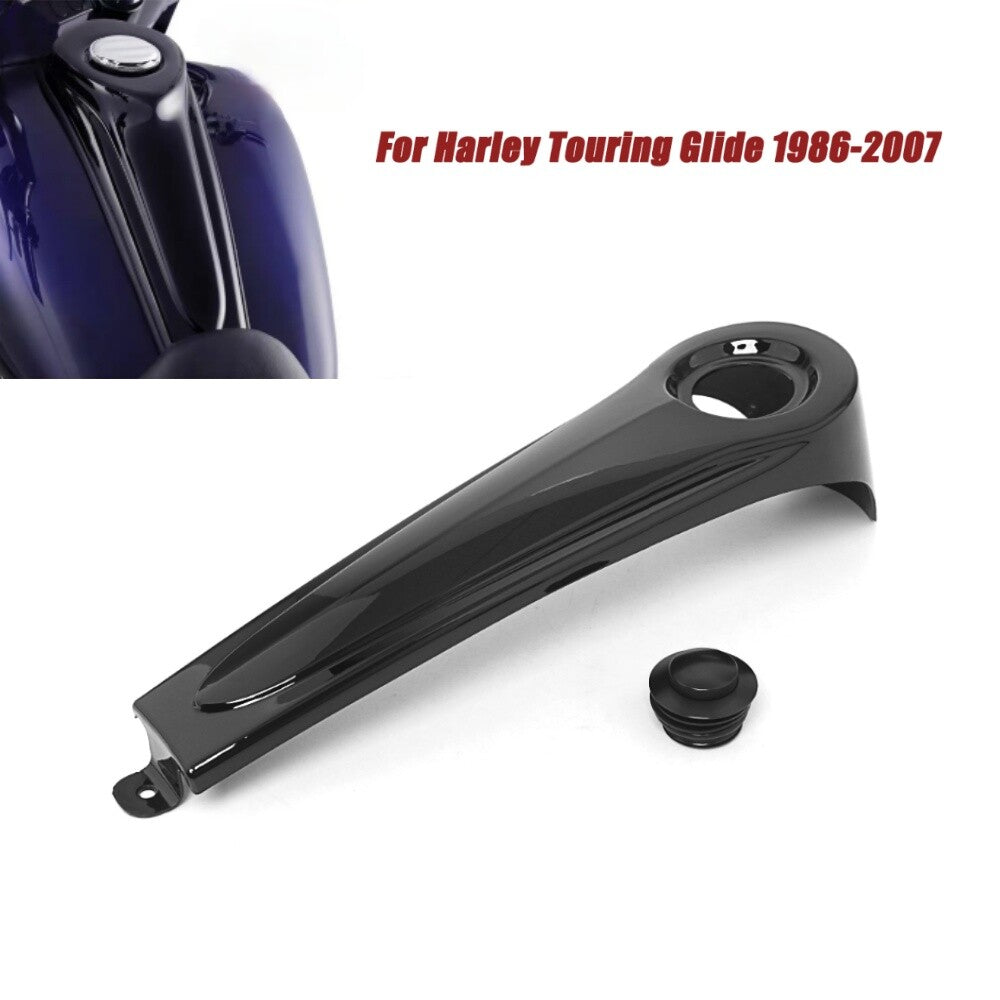 Black Dash Panel  Gas Tank Cap Cover for Harley Electra Road Glide 1986-2007