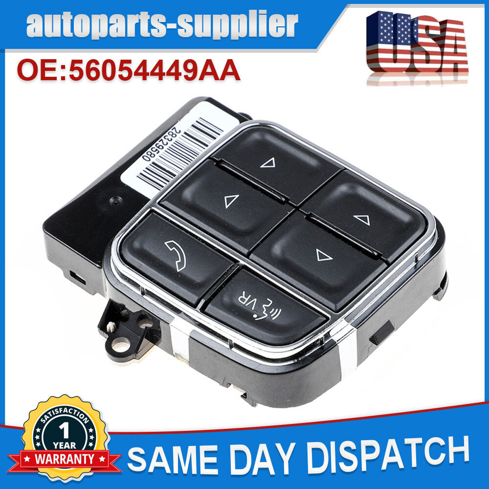 Steering wheel switch 56054449AA, suitable for Ram 1500 2500 3500 4500 5500, 2013-2019.