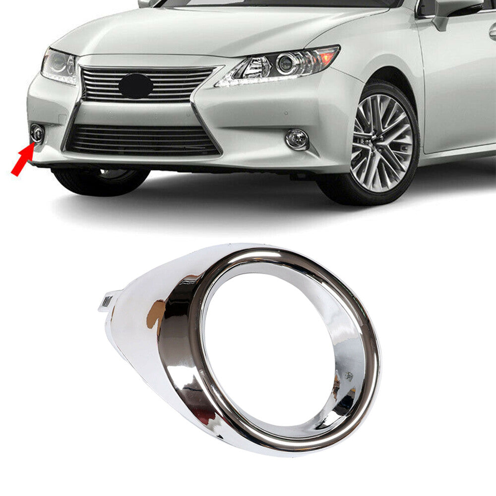 For 2013-2015 for Lexus ES350 Front Bumper RH Right Side Fog Lamp Bezel Chrome Cover
