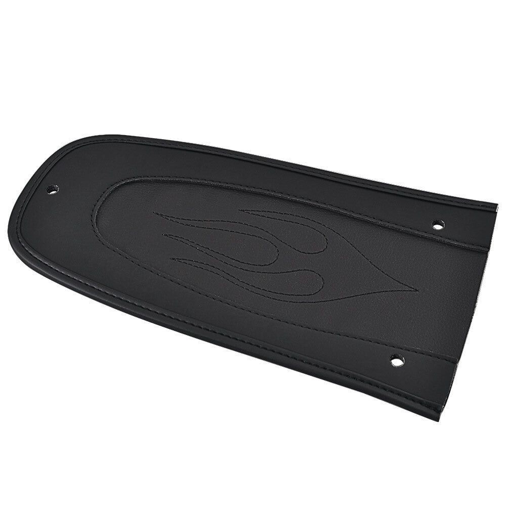 Black Leather Rear Fender Bib Solo for Seat for Harley Road King Glide FLHT 98-15