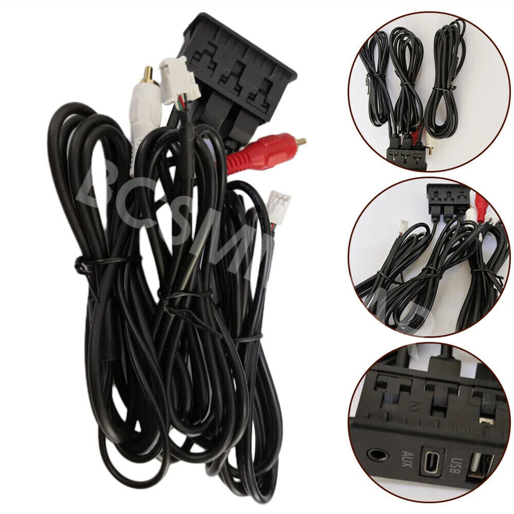 Type C USB AUX Flush Panel Mount Extension Cable For Car Stereo Audio Adapter