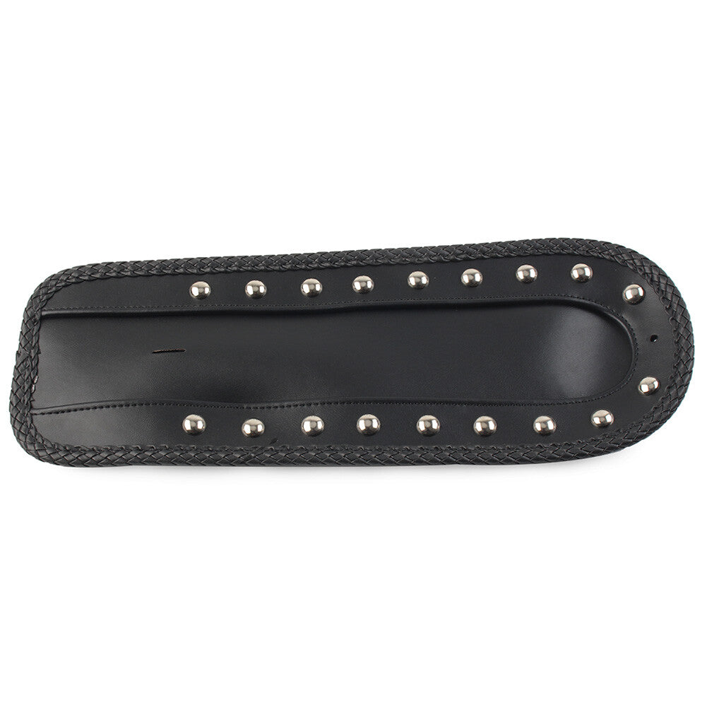 for Harley Sportster XLH 1200 1100 883 PU-Leder Rear Fender Bib Solo for Seat Black