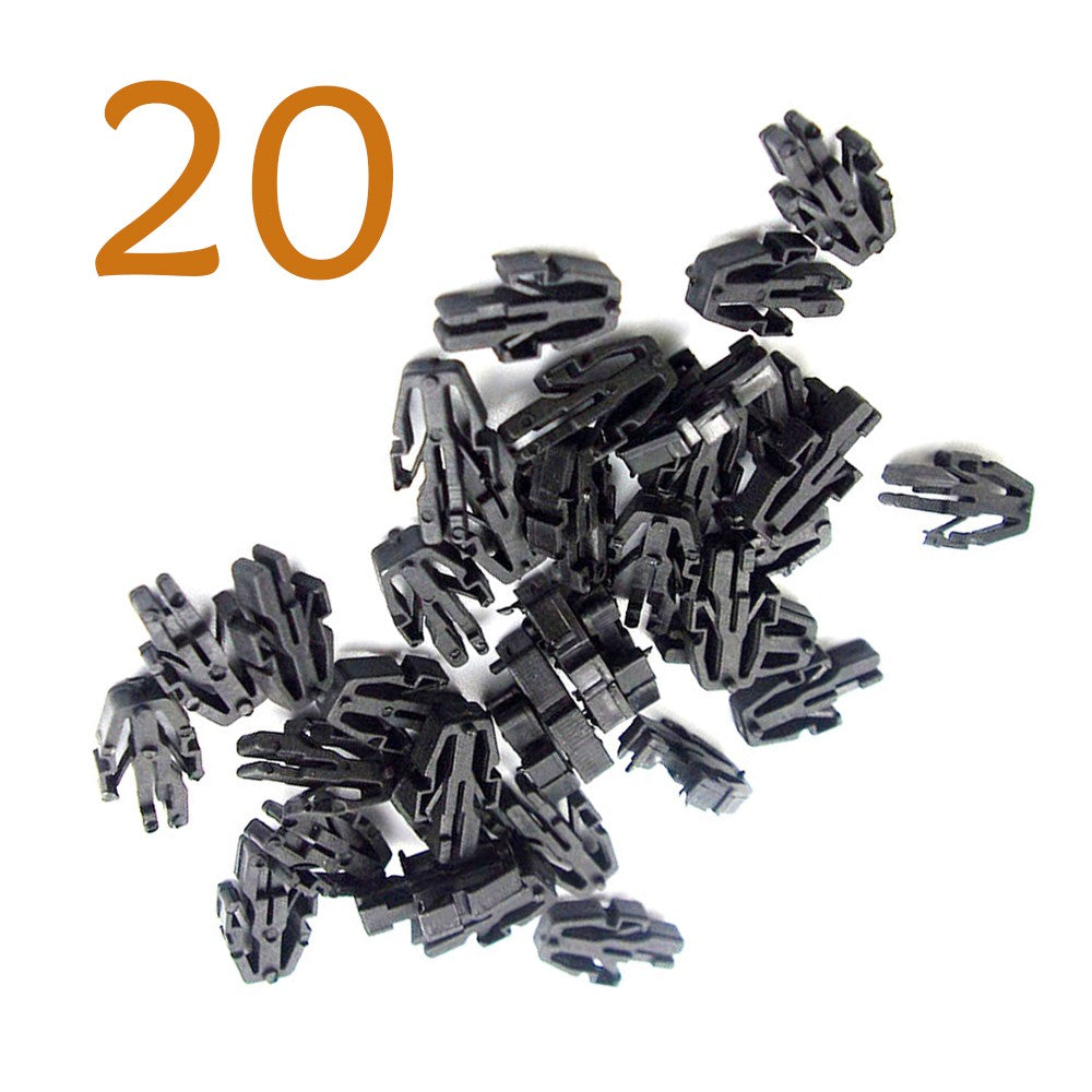 20Pcs Nylon Grille Clips Retainer Fastener Black for Toyota for Camry RAV4 for Corolla