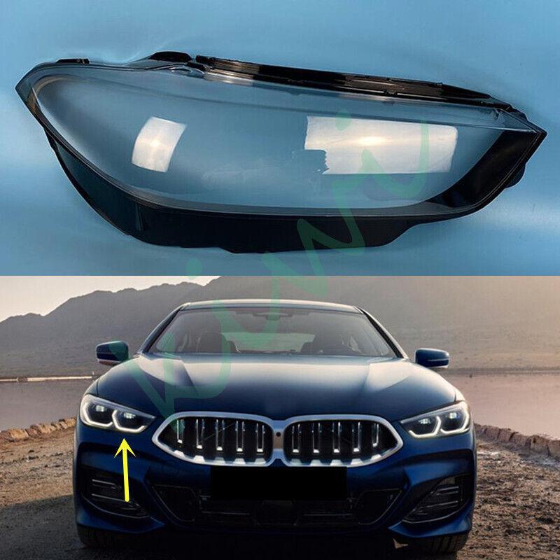 Right Side for BMW 8-series 2020-2023 Headlight Clear Lens Cover + Sealant