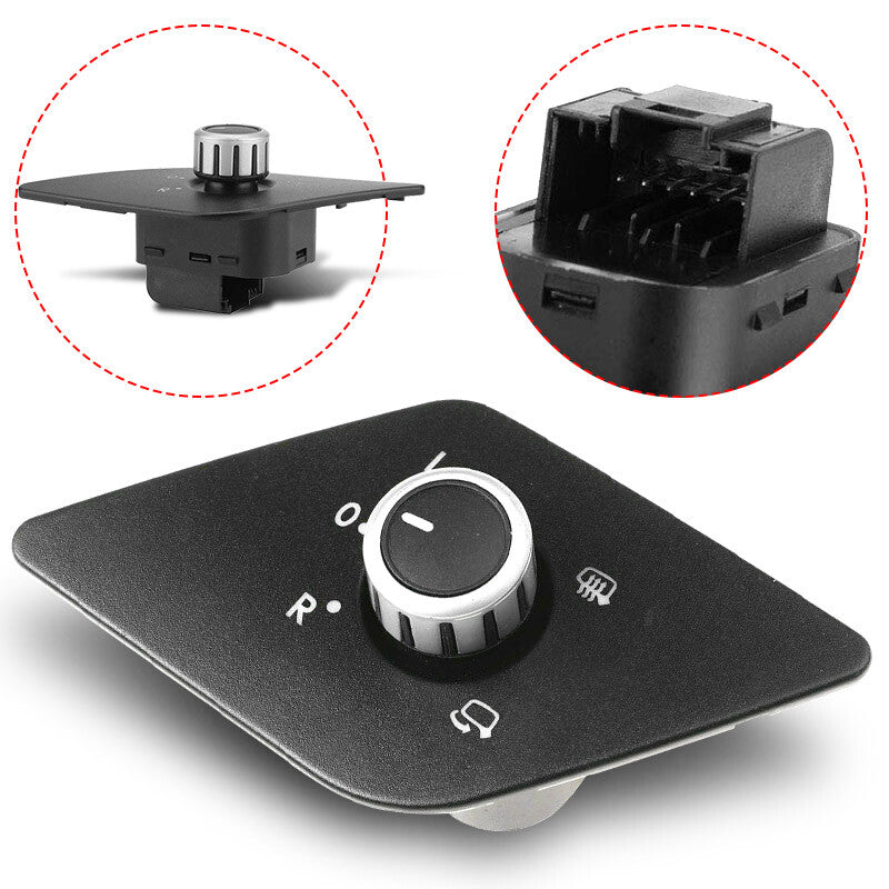 Side Mirror Switch Knob w/ Heat for VW for Jetta MK6 5C7 959 565C 6Pin 2011-2014