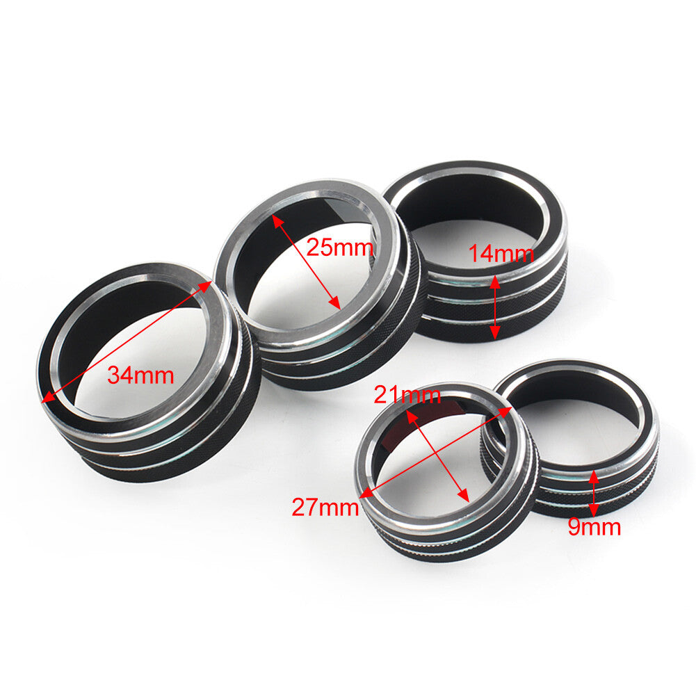 AC Climate Control Switch Knob Ring Cover Trim Fits for Honda Accord 10th Generation