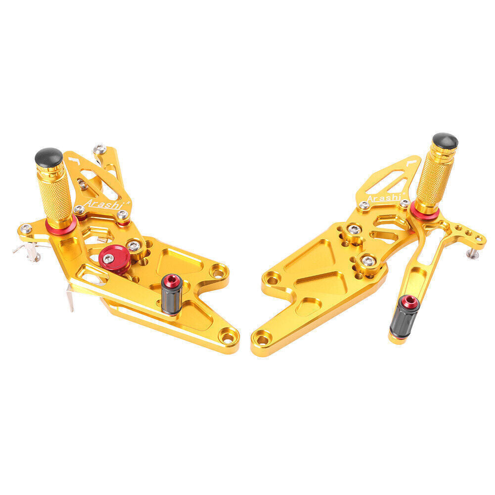 CNC Motorcycle Rearset Foot Pegs Rear Set for Yamaha MT-03/MT-25 2015-2017 Gold