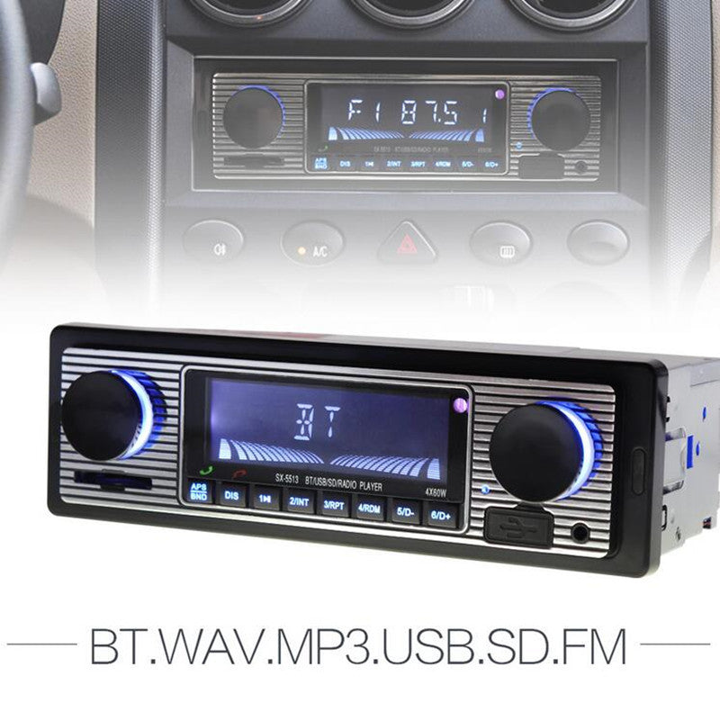 Bluetooth 4-CH Output Car 1DIN MP3 Stereo Radio Receiver Player FM USB Remote