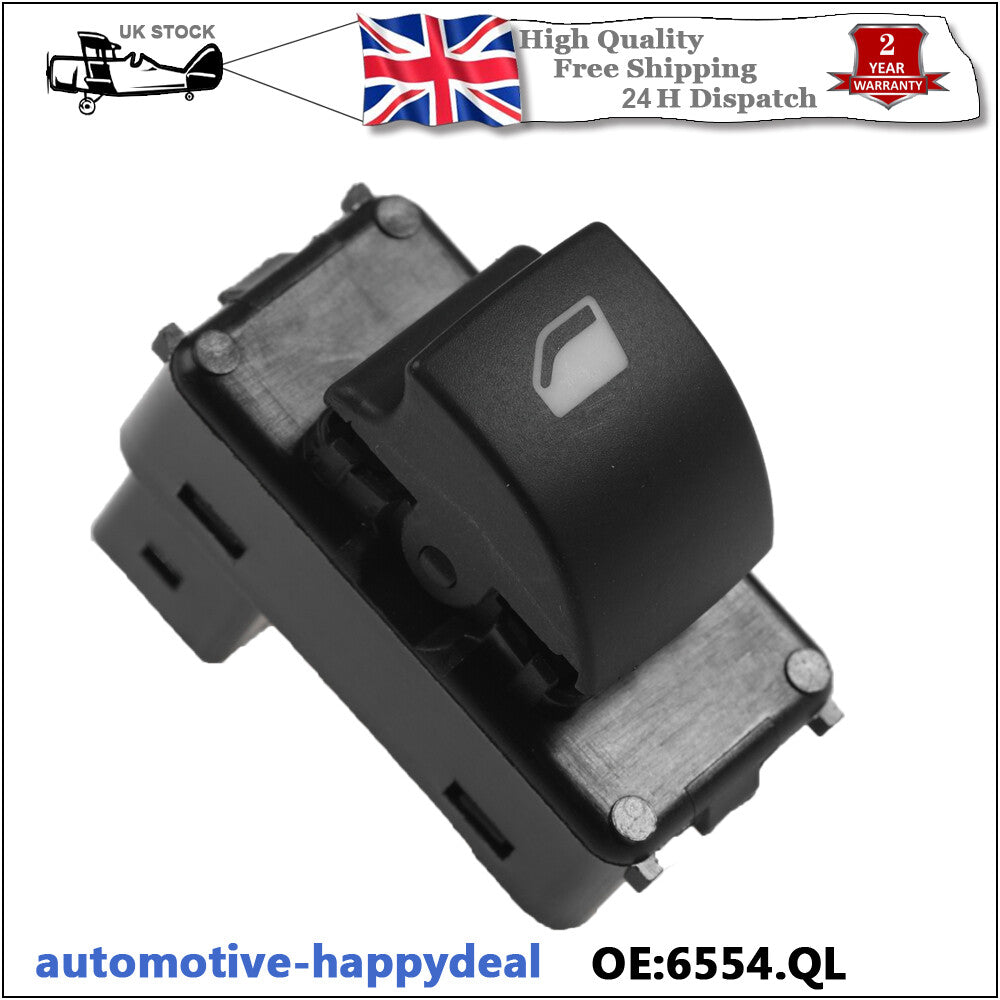 for CITROEN BERLINGO for PEUGEOT PARTNER FRONT RIGHT ELECTRIC WINDOW SWITCH 6490.HQ