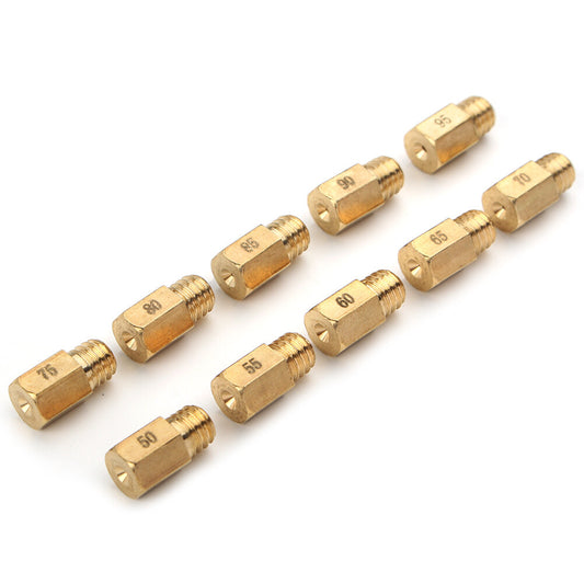 10Pcs Carburetor Main Jet Fit FOR VM/TM/TMX AX100 50-95