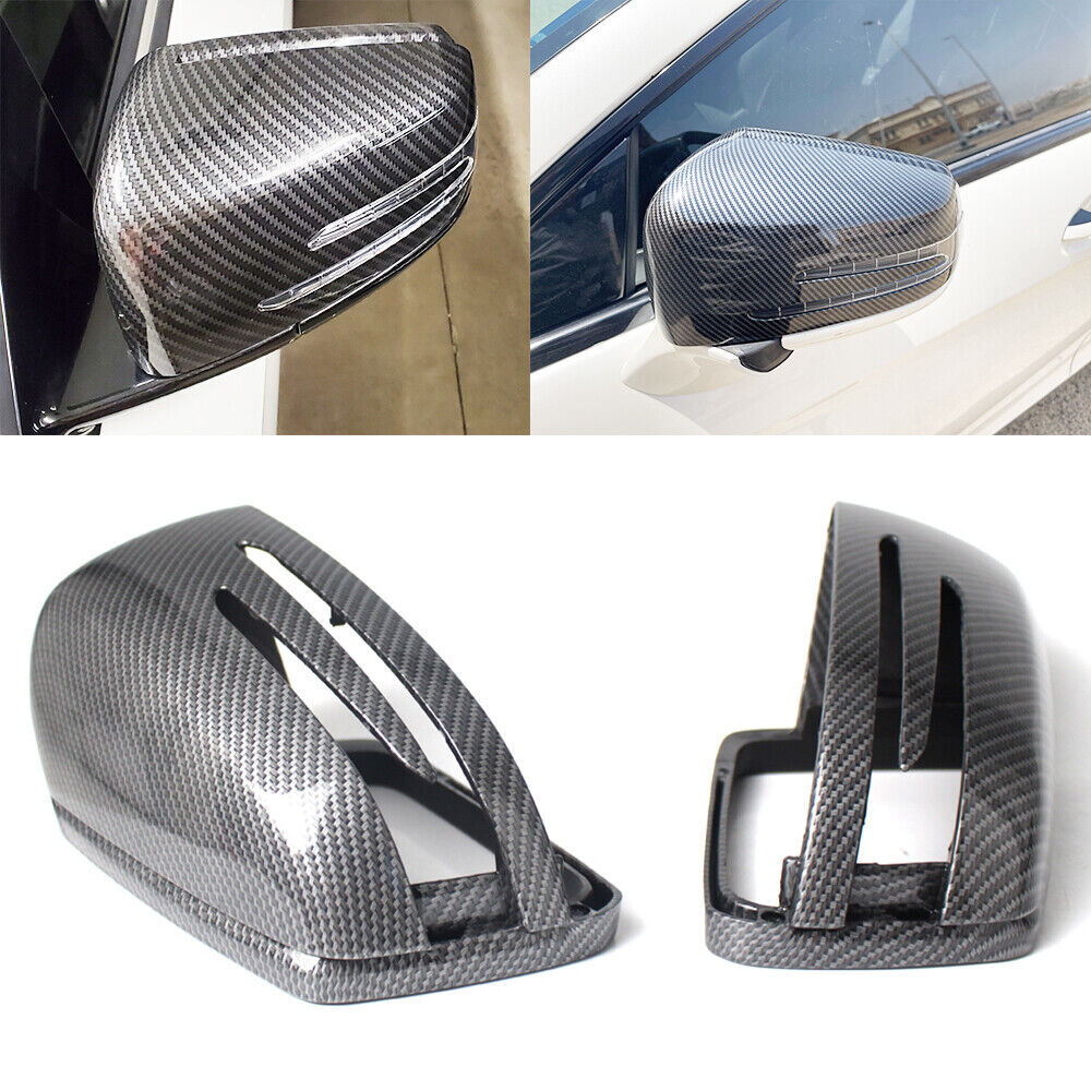 Carbon Fiber Rear View Side Mirror Cover Trim for Benz 2011-2018 for Benz W212 W204