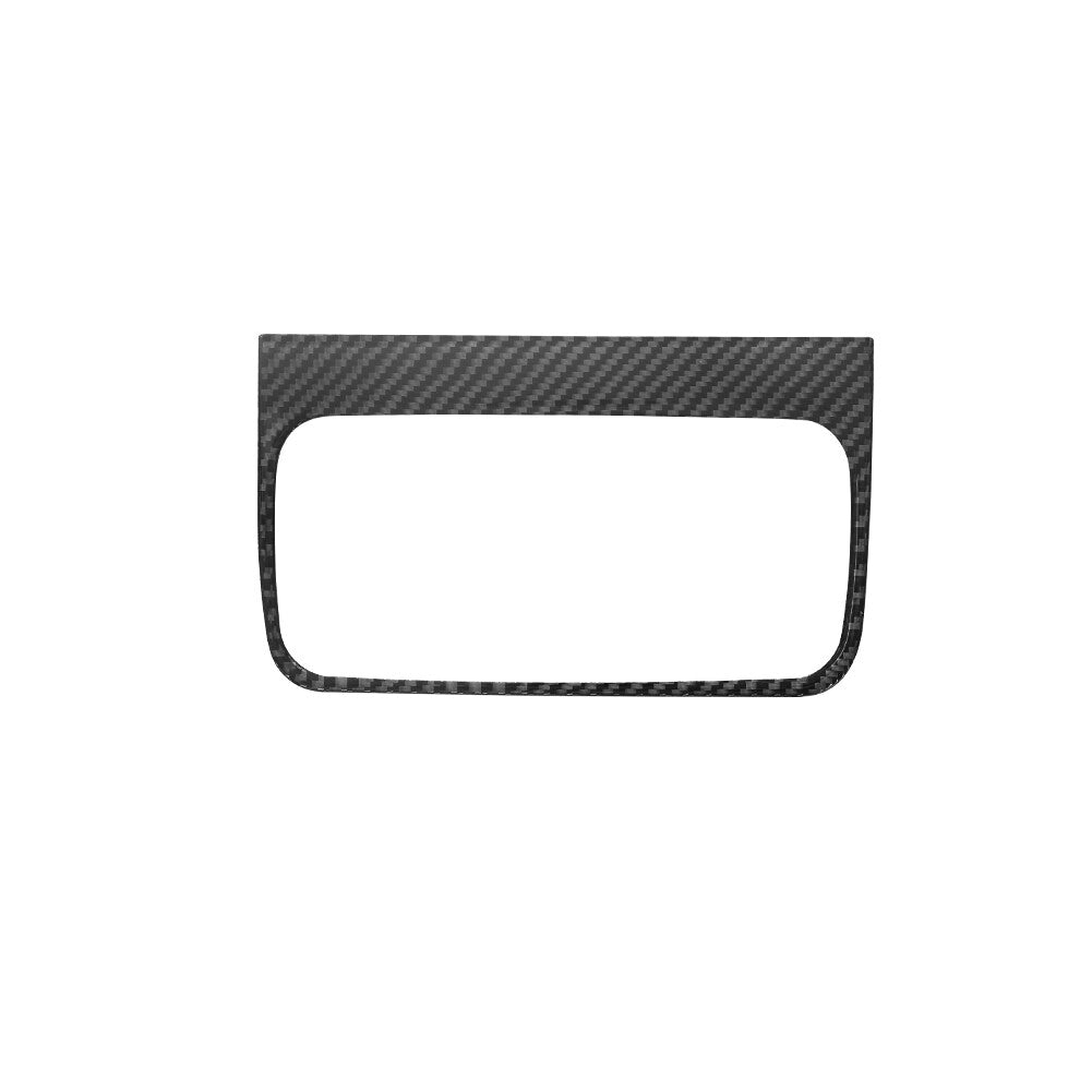 Carbon Fiber Rear Central Cup Holder Frame Trim Cover for KIA Sedona 2015-2016 A