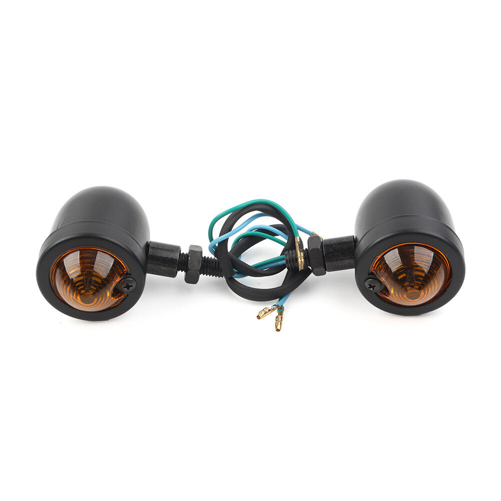 LED Motorcycle Turn Signal Indicator Light for Harley Cafe Racer Bobber Chopper
