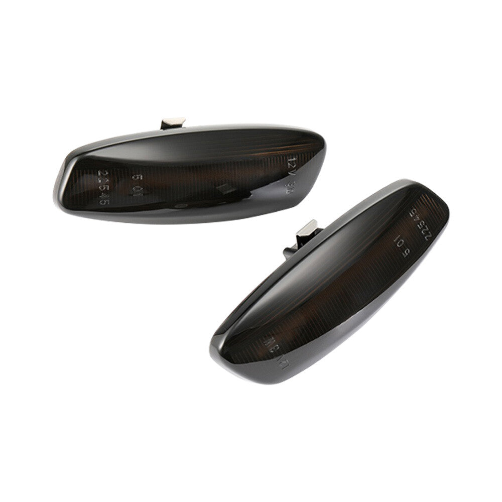 2Pcs LED Side Indicator Turn Signal Light Smoked For C3 for C4 C5 207 308 3008 5008