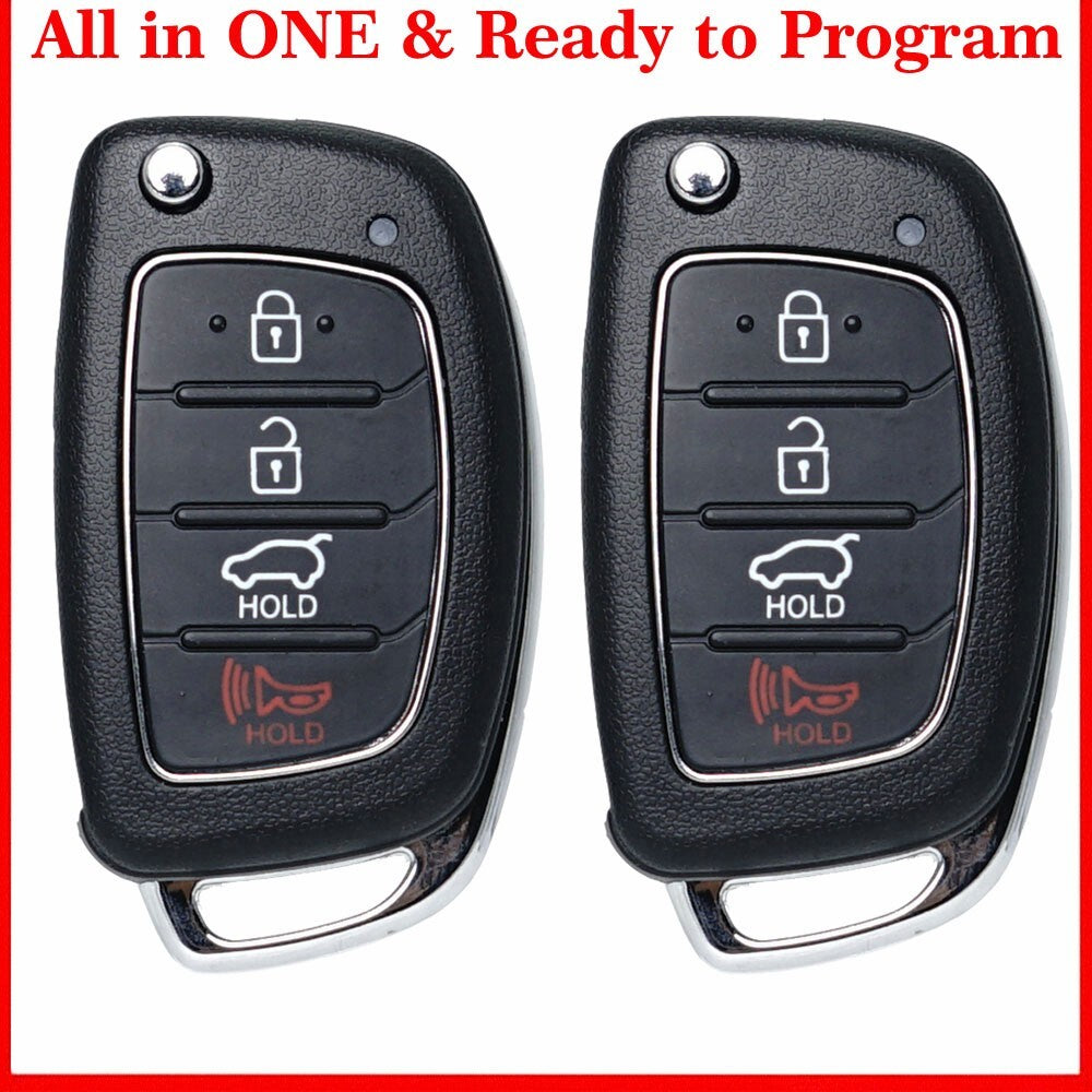 2. Remote control compatible with 2017-2019 for Hyundai Sonata keyless entry car key chain TQ8-RKE-4F25