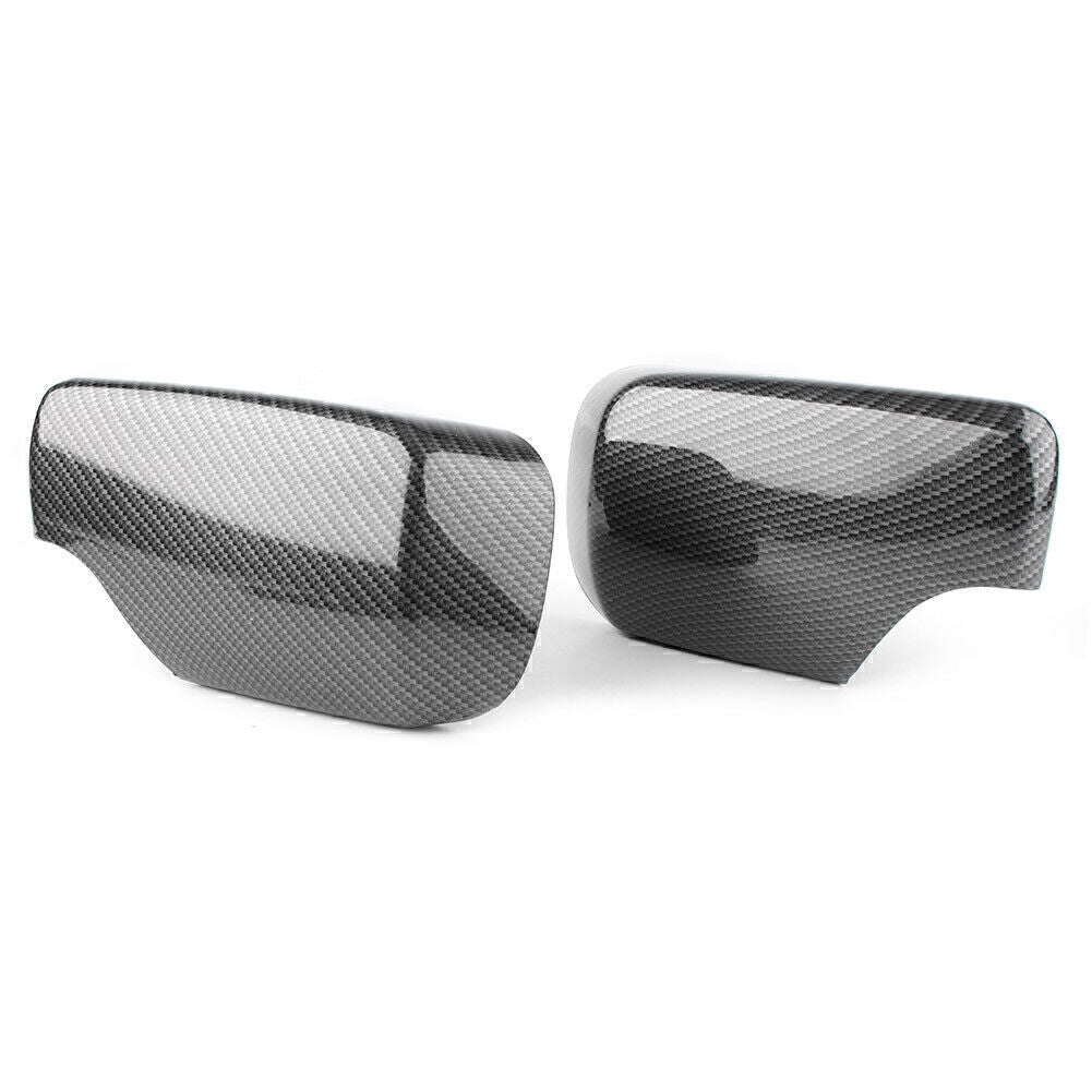 2x Exterior Rear View Side Mirror Cover Trim Fit for BMW E46 3 Series 1998-2005