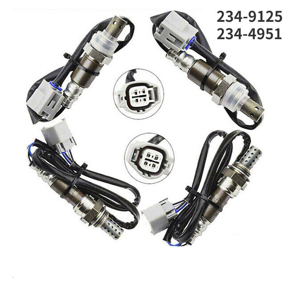 for Jaguar 2009-2011 XF 2006-09 S-Type XKR XJ8 4PC Oxygen O2 Sensor Upper Lower