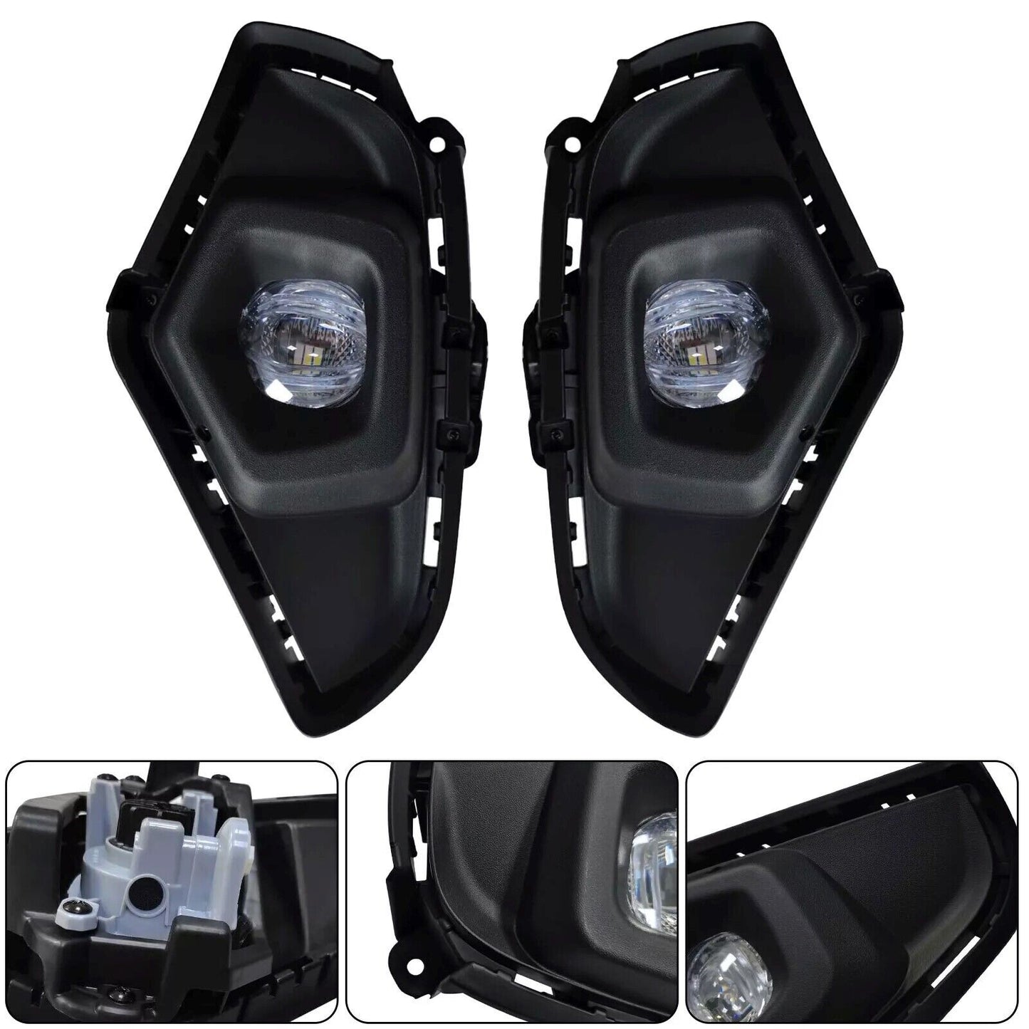 1 Pair LED Yellow Fog Lights For 2019-2024 for Toyota Rav4 w/ Wiring Switch