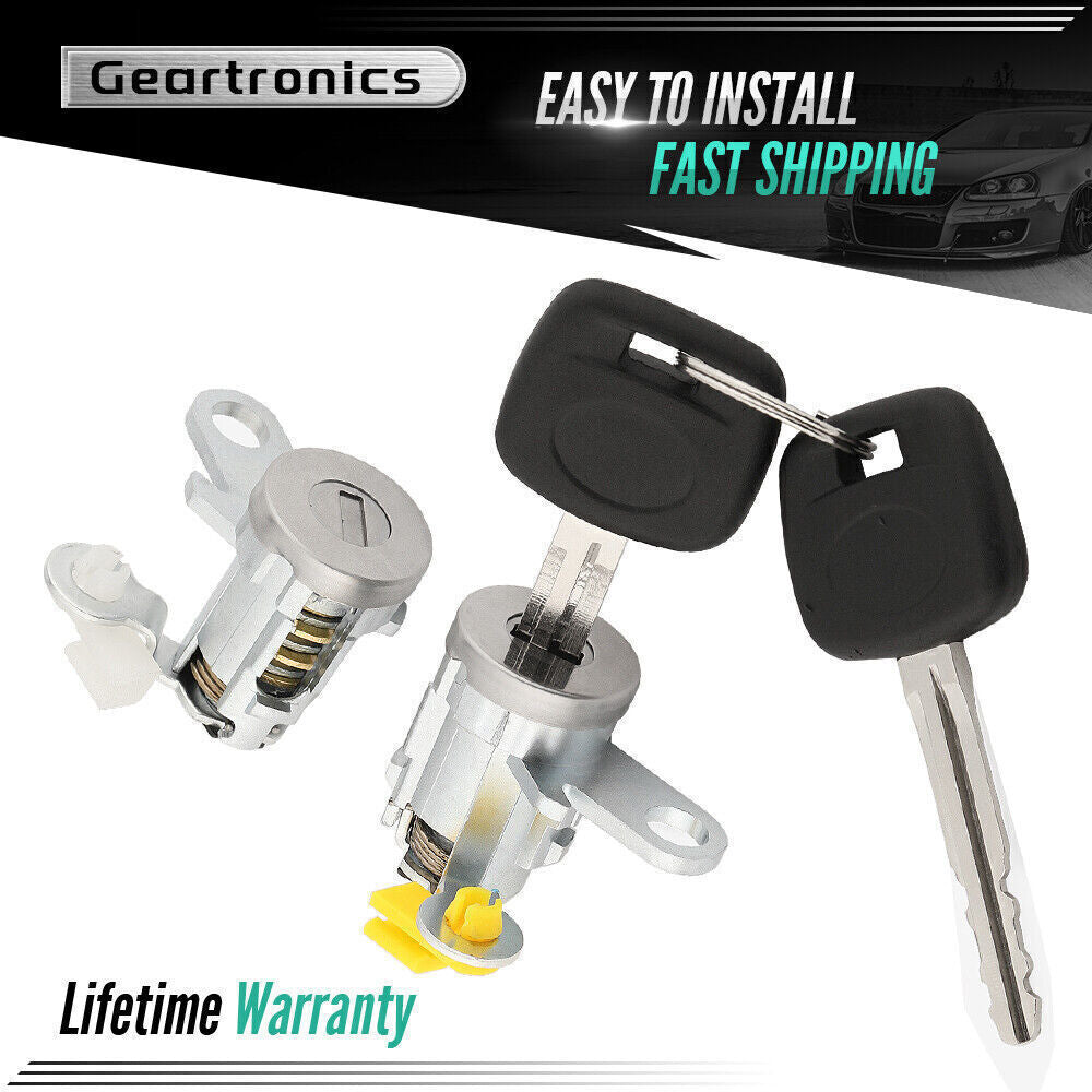 Fit For 1995-2004 for Toyota Tacoma Door Lock Cylinder Set Kit with Keys Front Pair