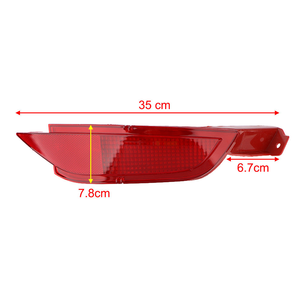 Rear bumper fog light reflector lens for Ford Fiesta Mk7 2008 - 12 Left + Right