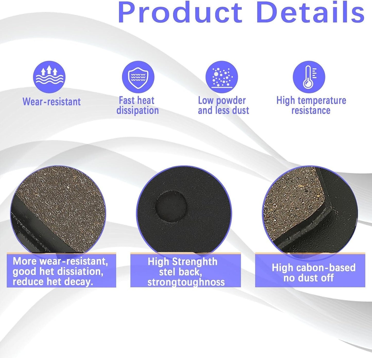 Front and Rear Brake Pads for HONDA TRX450R TRX 450R TRX 450 R TRX450ER TRX 450