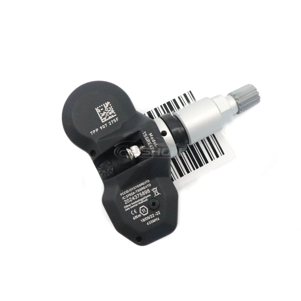 7pp907275f TPMS tire pressure sensor 433MHz, suitable for Audi A6, for A8 , Q7, R8, for Porsche , and for Volkswagen .