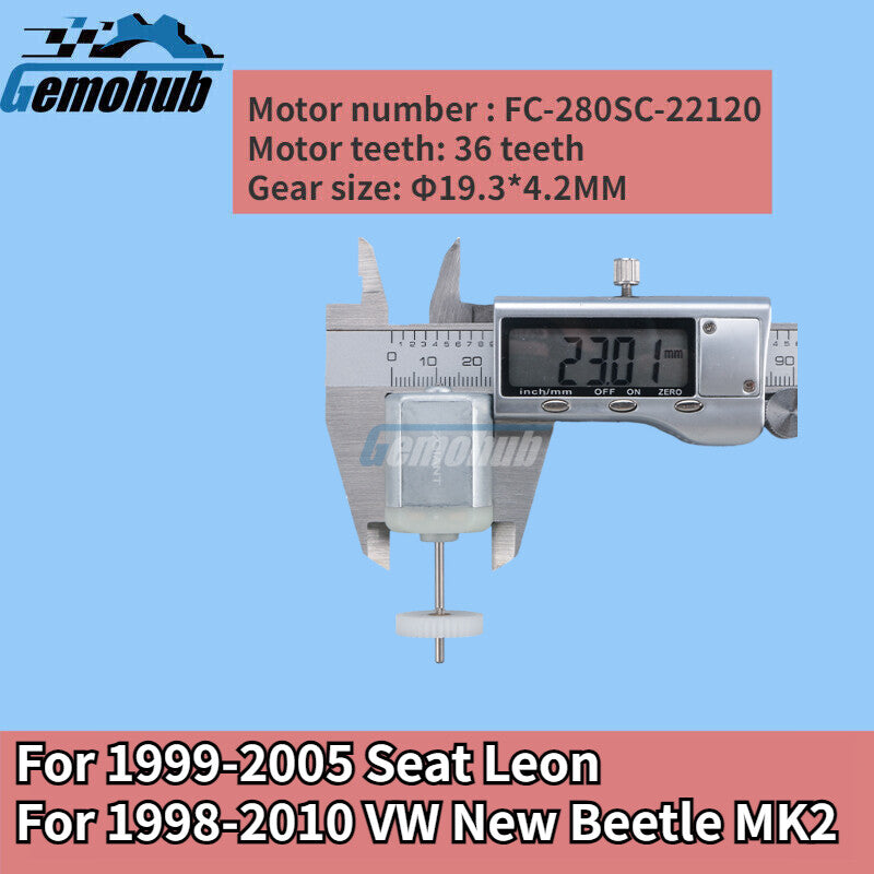 6X1837013H Door Lock Motor for 1999-2005 for Seat Leon 1998-2010 for VW New Beetle MK2
