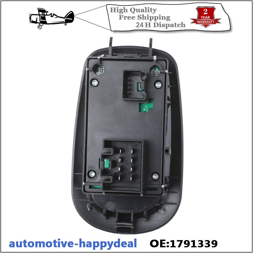 Door Double Window Switch Drivers Side for Ford Transit MK8 Custom 2014+ 1791339