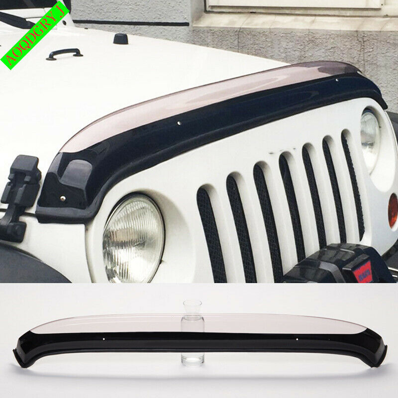Car Front Bonnet Hood Guard Garnish Bug Deflector for Jeep for Wrangler JK 2007-2017