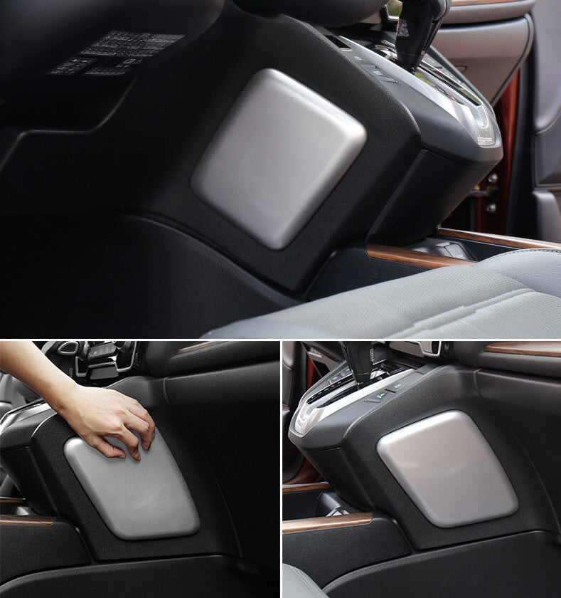 Gear Shift Both Side Panel Cover Trim for Honda CRV CR-V 2017-2022 Matte Silver
