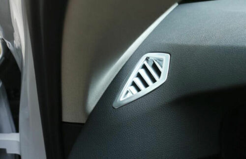 Dashboard LR Air for BMW 5 Series G30 2018-2022 2X Outlet Vent Trim ABS Silver