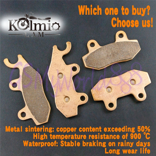 Kolmio-LAM Front Rear Brake Pads Fit for KAWASAKI 400 EX400 Z400