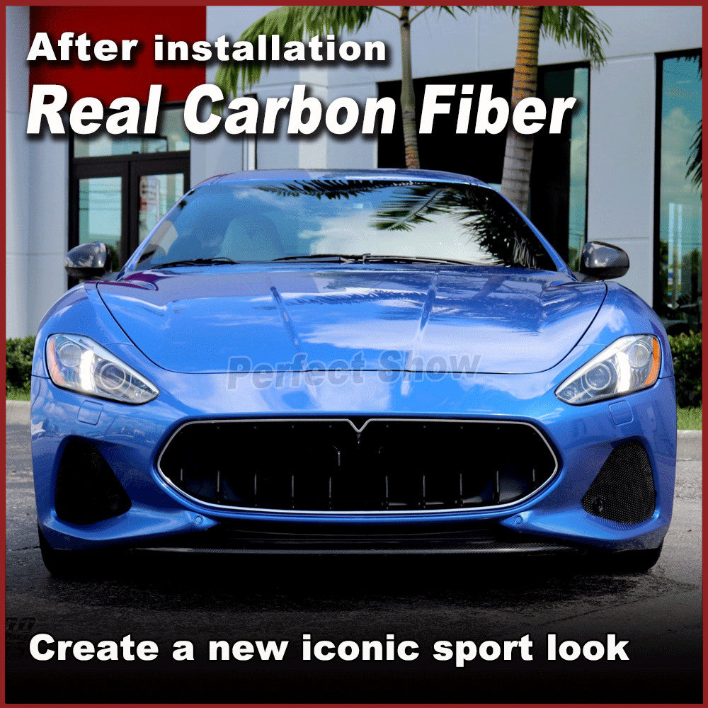 for Maserati GranCabrio GranTurismo GTS 08-19 Side Mirror Cover Dry Carbon Fiber